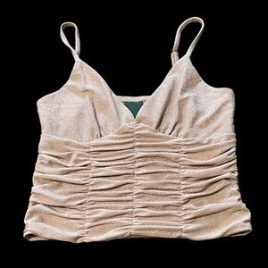 Target Top - Wild Fable - Blush Pink Glitter Cropped Top